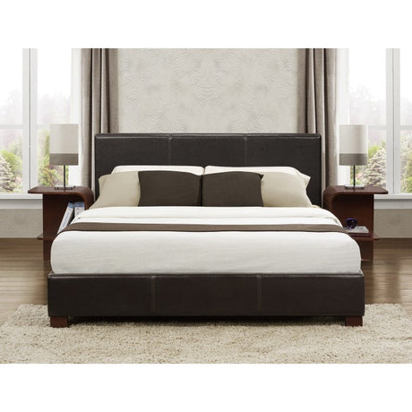 Zoey Brown Full Platform Bed - Ornate Home