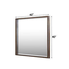 Zoey Brown Oak Mirror - Ornate Home