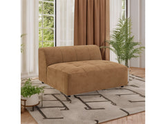 Zoey Chocolate Modular - Armless Chair - Ornate Home