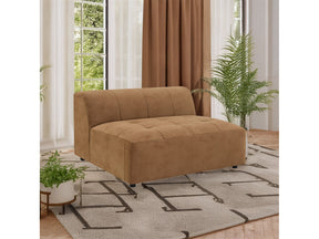 Zoey Chocolate Modular - Armless Chair - Ornate Home