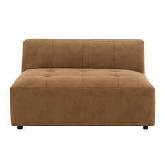 Zoey Chocolate Modular - Armless Chair - Ornate Home
