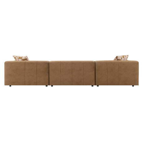 Zoey Chocolate Modular - Armless Chair - Ornate Home