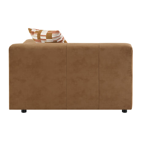 Zoey Chocolate Modular LAF Chair - Ornate Home