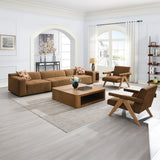 Zoey Chocolate Modular LAF Chair - Ornate Home