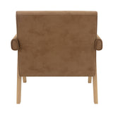 Zoey Chocolate/Oak Accent Chair - Ornate Home