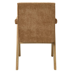 Zoey Chocolate/Oak Arm Chair (Set of 2) - Ornate Home