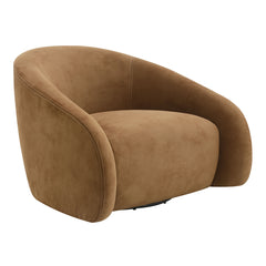 Zoey Chocolate Swivel Accent Chair - Ornate Home