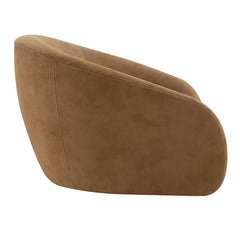 Zoey Chocolate Swivel Accent Chair - Ornate Home
