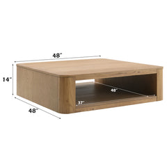 Zoey Oak Coffee Table - Ornate Home