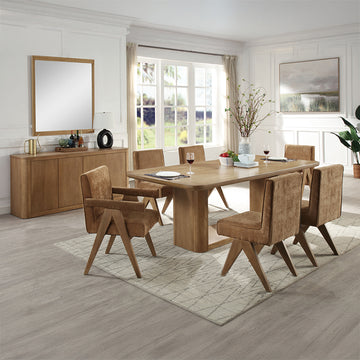 Zoey Oak Dining Table - Ornate Home