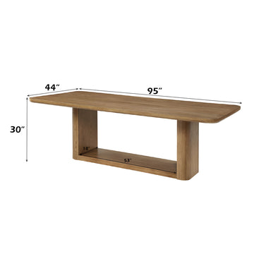 Zoey Oak Dining Table - Ornate Home