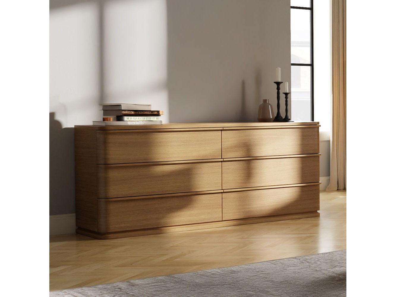 Zoey Oak Dresser - Ornate Home