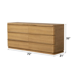 Zoey Oak Dresser - Ornate Home