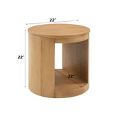 Zoey Oak End Table - Ornate Home