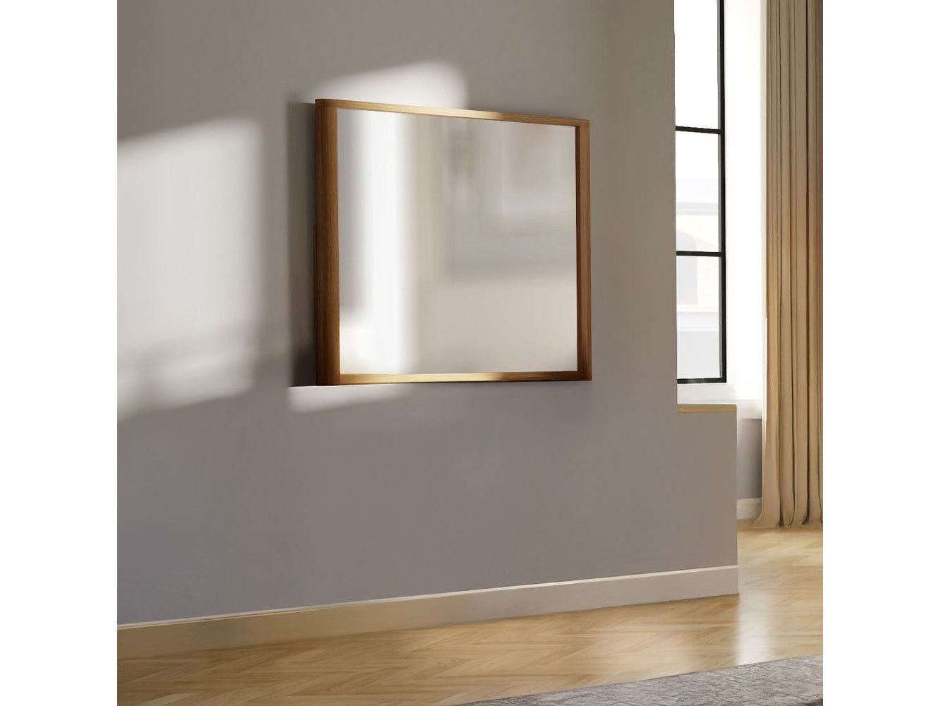 Zoey Oak Mirror - Ornate Home