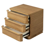 Zoey Oak Nightstand - Ornate Home