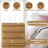 Zoey Oak Nightstand - Ornate Home