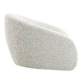 Zoey White/Gray Two Tone Accent Chair w/Swivel - Ornate Home