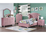 Zohar Pink 4 Pc. Twin Bedroom Set - Ornate Home