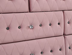 Zohar Pink 5 Pc. Queen Bedroom Set w/ Chest - Ornate Home