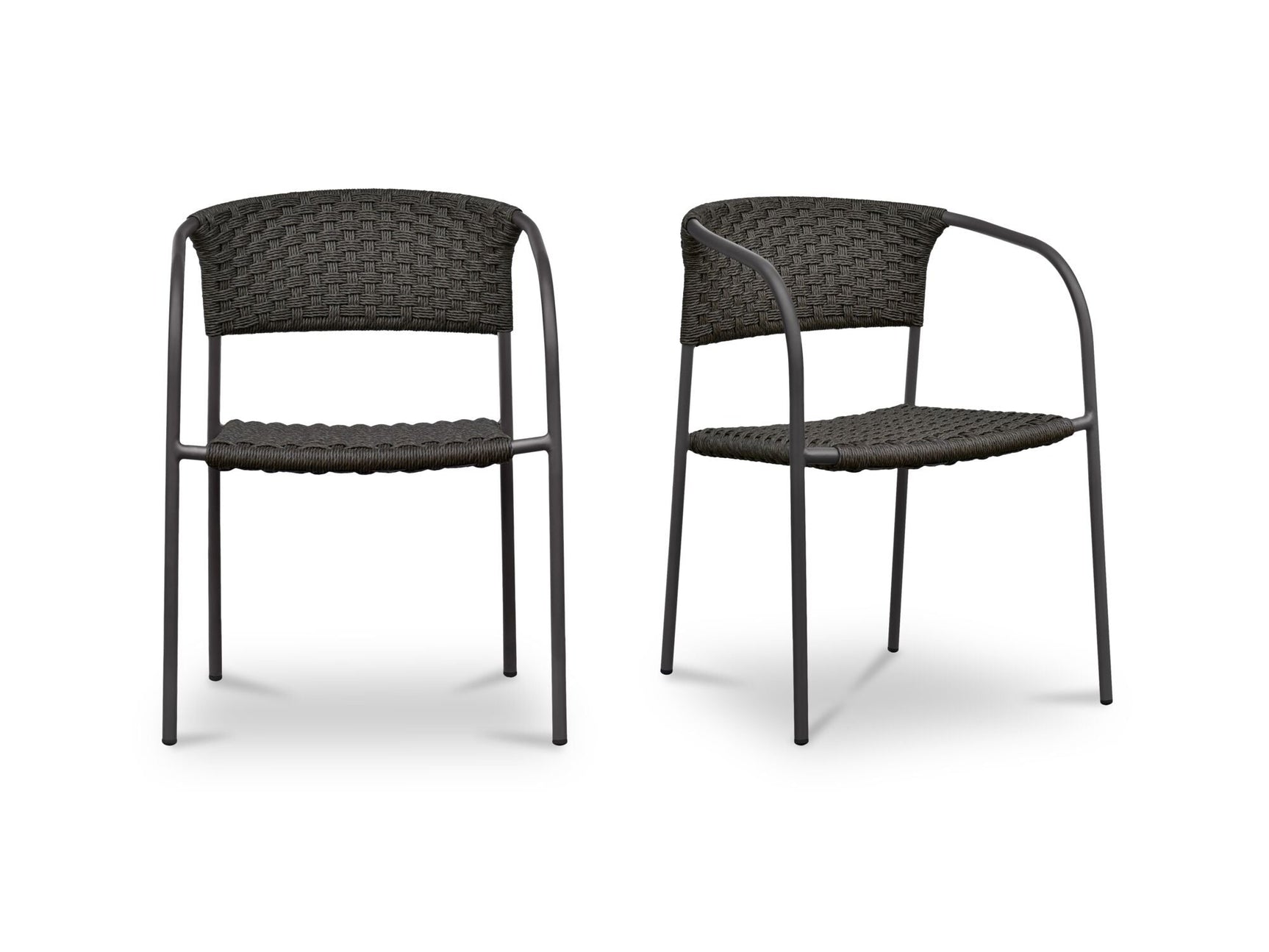 Zola Dark Brown Outdoor Dining Chair (Set of 2) - Ornate Home
