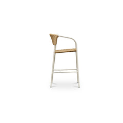 Zola Natural Outdoor Bar Stool - Ornate Home
