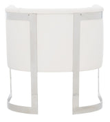 Zola White/Cream Fabric Chair - Ornate Home