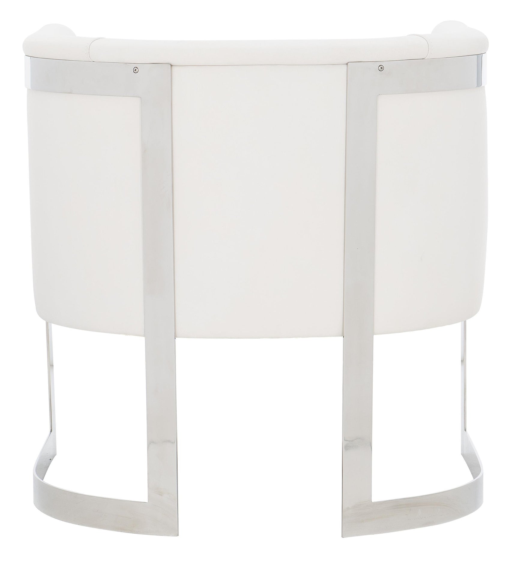 Zola White/Cream Fabric Chair - Ornate Home