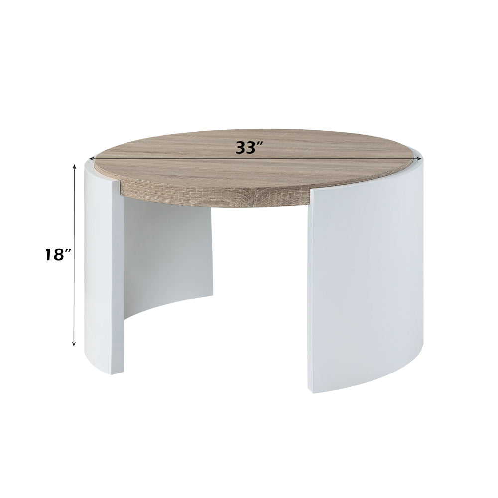 Zoma White Coffee Table - Ornate Home