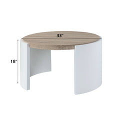 Zoma White Coffee Table - Ornate Home