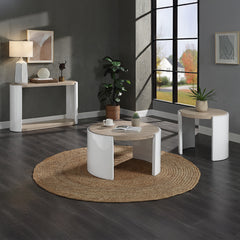 Zoma White Coffee Table - Ornate Home
