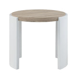 Zoma White End Table - Ornate Home