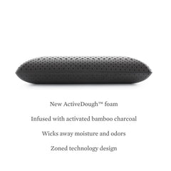 Zoned ActiveDough Bamboo Charcoal Queen Pillow - Ornate Home