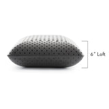 Zoned ActiveDough Bamboo Charcoal Queen Pillow - Ornate Home