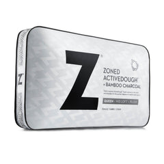 Zoned ActiveDough Bamboo Charcoal Queen Pillow - Ornate Home