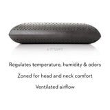 Zoned Dough Bamboo Charcoal Queen Mid Loft Pillow - Ornate Home