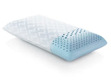 Zoned Gel Dough White King Low Loft Pillow - Ornate Home