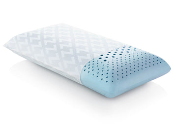 Zoned Gel Dough White Queen Low Loft Pillow - Ornate Home