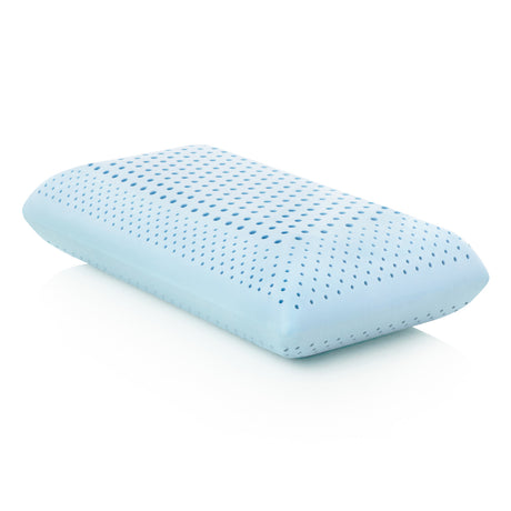 Zoned Gel Dough White Queen Low Loft Pillow - Ornate Home