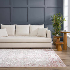 Zora Pink Area Rug - Ornate Home