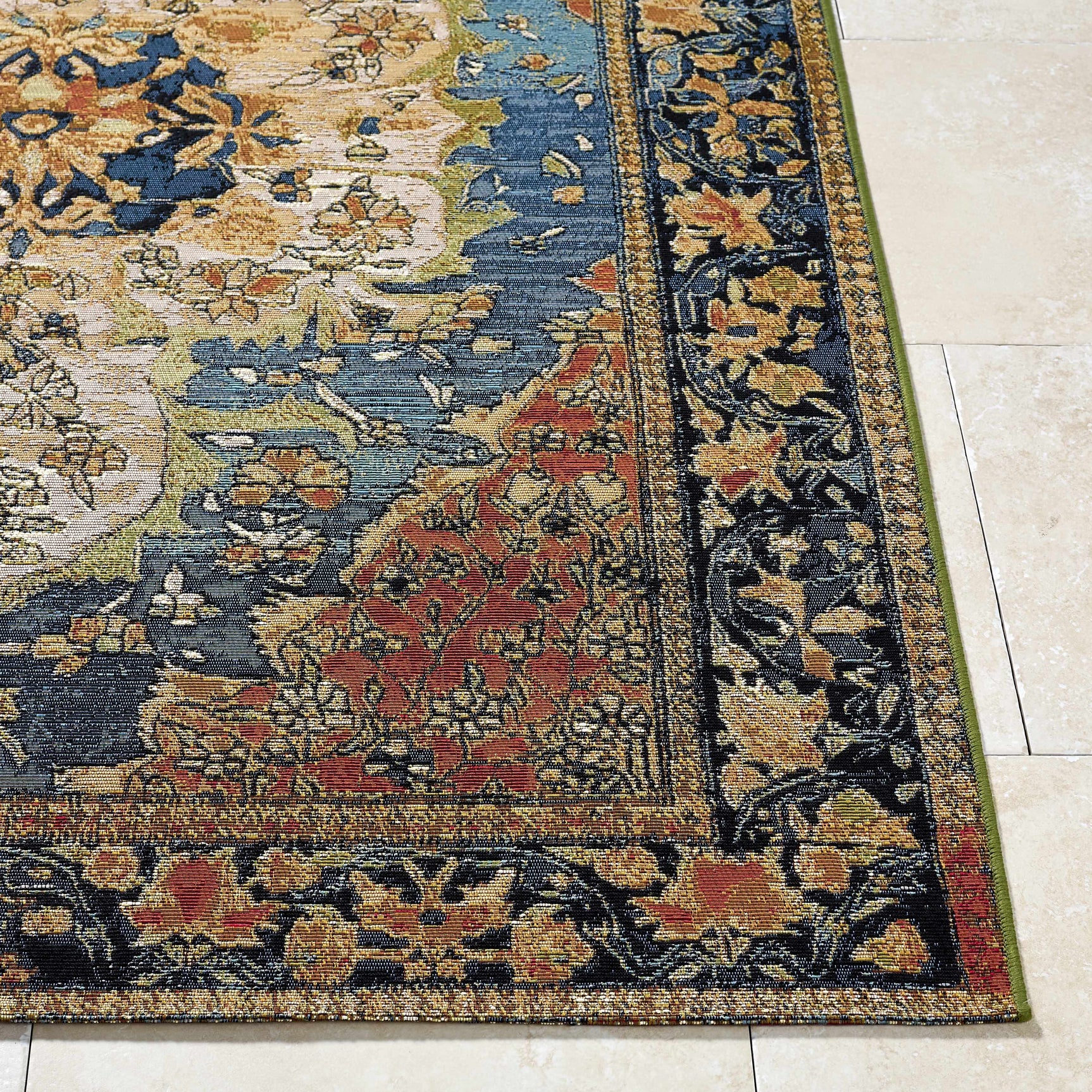 Zorea Traditional Outdoor Area Rug - Ornate Home