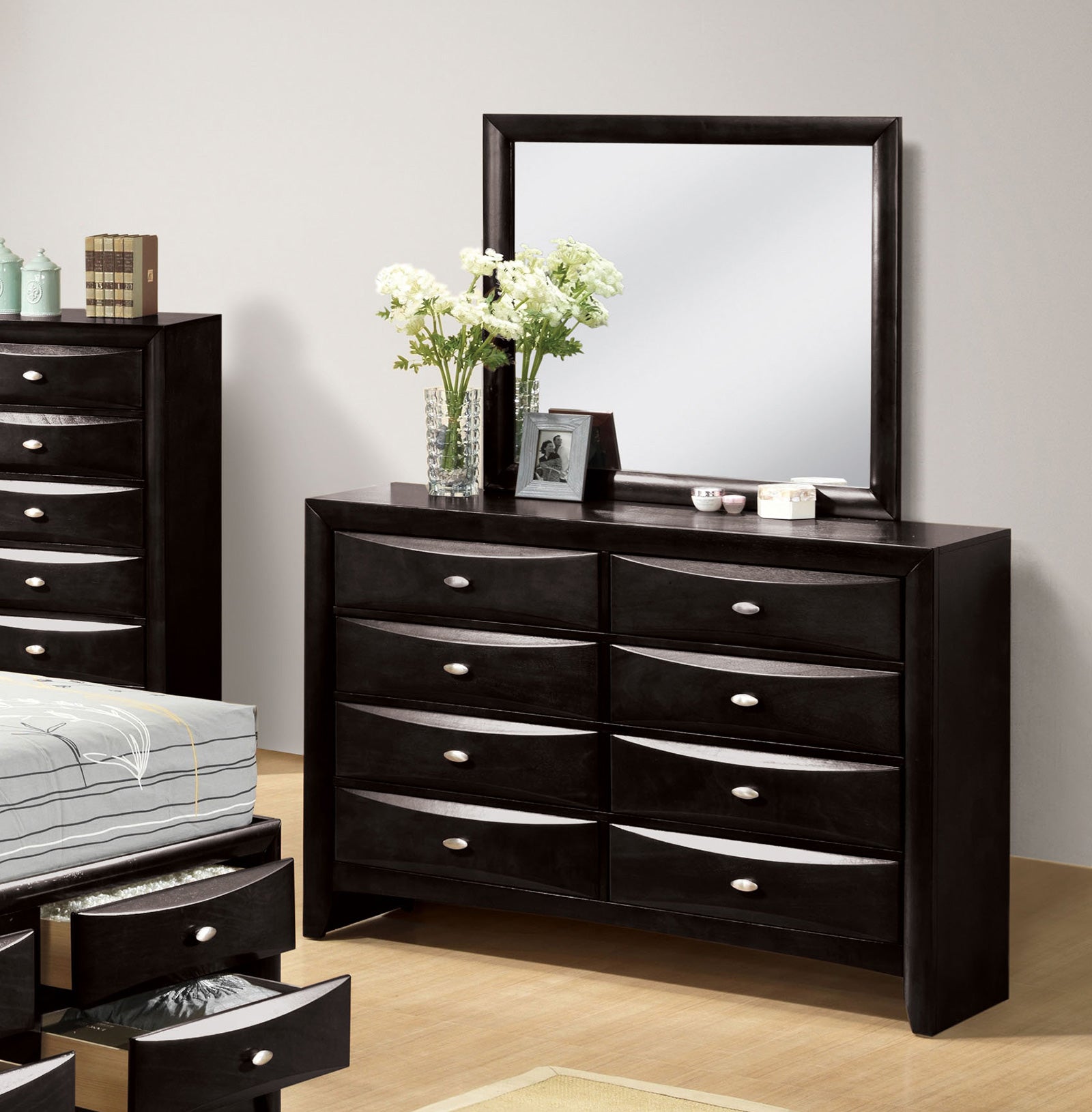 Zosimo Black 4 Pc. Queen Bedroom Set - Ornate Home