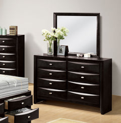 Zosimo Black 5 Pc. Queen Bedroom Set w/ Chest - Ornate Home