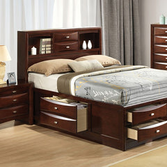 Zosimo Dark Cherry 5 Pc. Queen Bedroom Set w/ 2NS - Ornate Home
