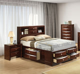 Zosimo Dark Cherry Storage Bed - Ornate Home