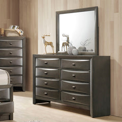 Zosimo Gray 5 Pc. Queen Bedroom Set w/ Chest - Ornate Home