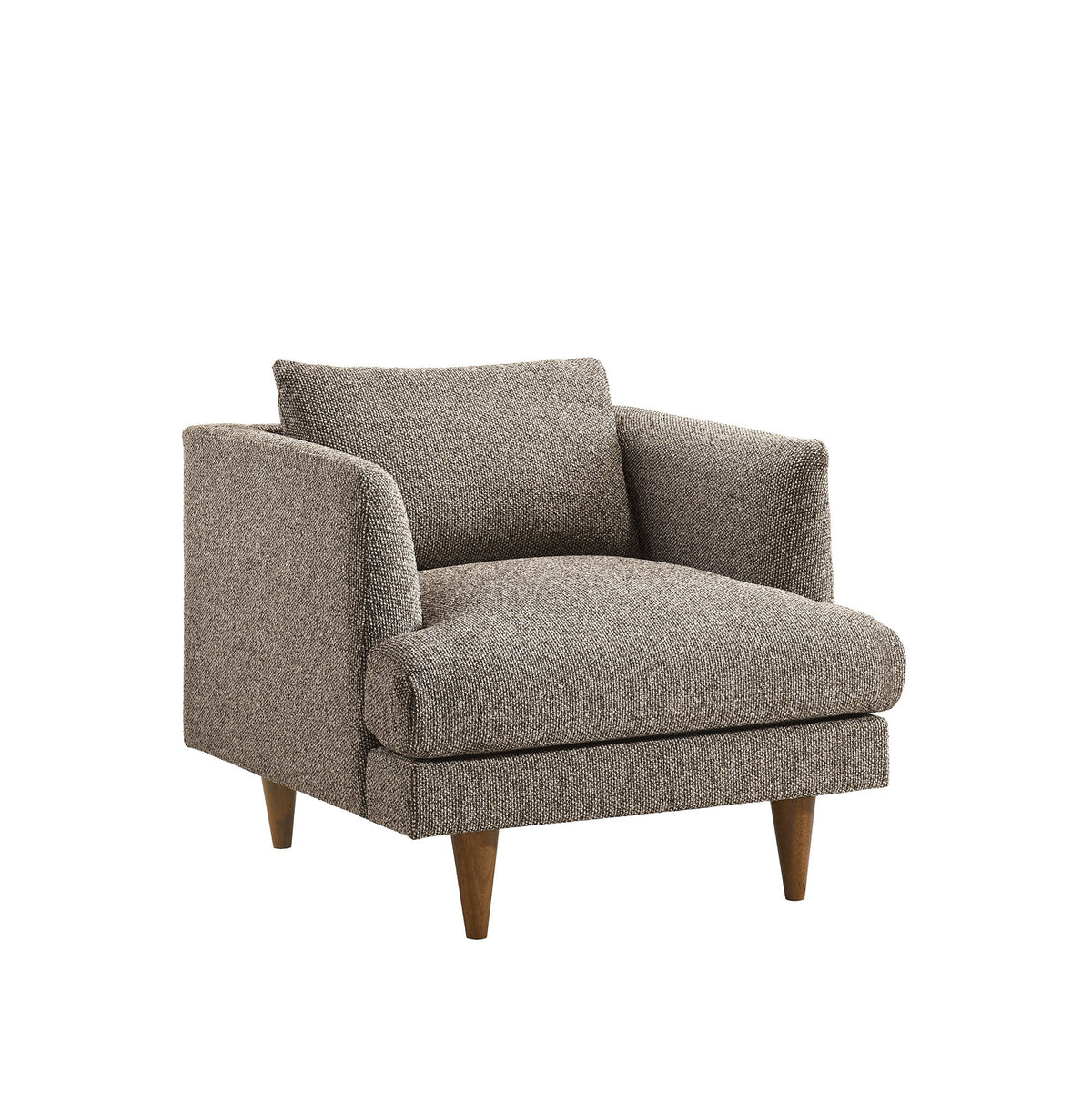 Zoya Earth Down Filled Overstuffed Boucle Armchair