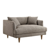 Zoya Earth Down Filled Overstuffed Boucle Chair-and-a-Half