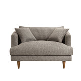 Zoya Earth Down Filled Overstuffed Boucle Chair-and-a-Half