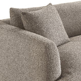 Zoya Earth Down Filled Overstuffed Boucle Chair-and-a-Half